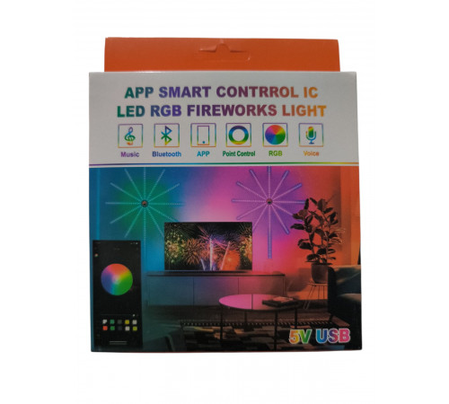 Лента LED на стену (SFK-18) 1m+0,5m APP Bluetooth (USB) // [403] (100 шт/ящ)