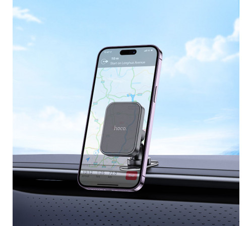 Автотримач для телефона HOCO H33 Cheetah magnetic car holder(center console) Black (6942007614474)