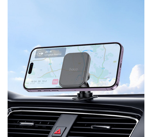 Автотримач для телефона HOCO H33 Cheetah magnetic car holder(center console) Black (6942007614474)