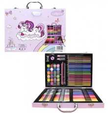 НЕТУ Набір для творчості в валізі (128 предм.) ТІЛЬКИ РОЖОВИЙ// [400] (12 шт/ящ) @