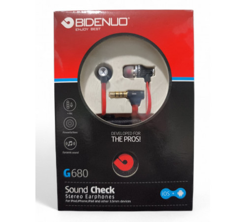 Наушники проводные BIDENUO G680 //