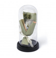 НЕТУ Букет в колбе с LED (МЫЛО) (KR-02) ТОЛЬКО ЗЕЛЁНЫЕ // [309] (50 шт/ящ)