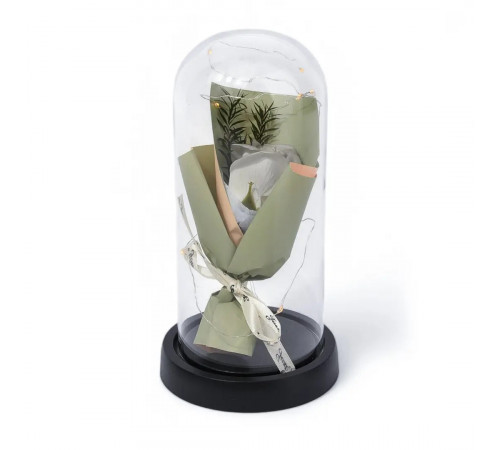 НЕТУ Букет в колбе с LED (МЫЛО) (KR-02) ТОЛЬКО ЗЕЛЁНЫЕ // [309] (50 шт/ящ)