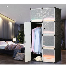 НЕТУ Шафа пластикова для одягу (10058) (75*37*145cm) // [309] (4 шт/ящ)