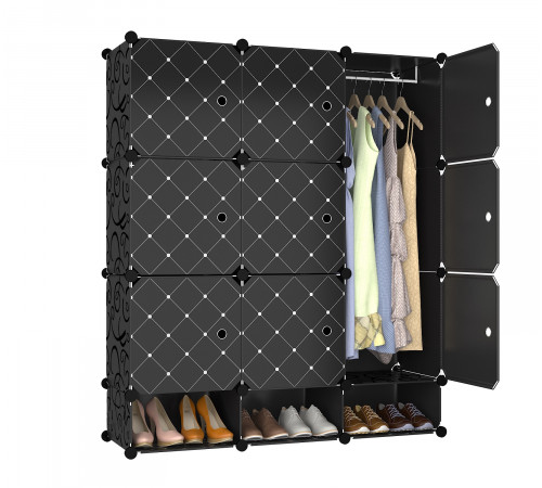 НЕТУ Шкаф пластиковый для одежды и обуви (10136) (110*37*127cm) // [309] [307] (1 шт/ящ)