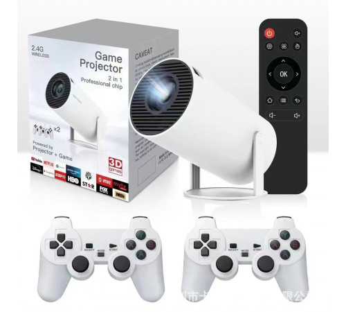 НЕТУ Проектор (M300 MAX/HY300) (с играми и джойстиками Android 11+карта microSD 64gb) // [204] (12 шт/ящ)