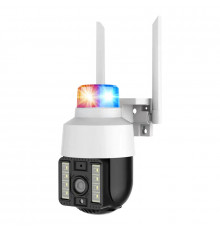 Камера видеонаблюдения PTZ уличная WiFi (A15-4G/IPC-Q15 (V380PRO)) (1 камера) (мигалка) // [400] (30 шт/ящ)