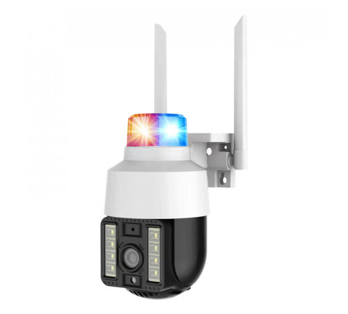 Камера видеонаблюдения PTZ уличная WiFi (A15-4G/IPC-Q15 (V380PRO)) (1 камера) (мигалка) // [400] (30 шт/ящ)