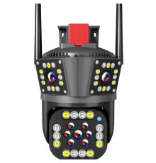 НЕТУ Камера відеоспостереження PTZ вулична WiFi (IPC-V380-2L-V33/A3H СИНЯ КОРОБКА) (3L-WIFI) (3 камери) (мигалка) // [400] (24 шт/ящ)