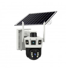 НЕТУ Камера відеоспостереження PTZ вулична WiFi із сонячною панеллю (TP34-WIFI (V380PRO)) (2 камери) (мигалка) // [400] (12 шт/ящ)