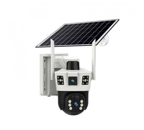 НЕТУ Камера видеонаблюдения PTZ уличная WiFi с солнечной панелью (TP34-WIFI (V380PRO)) (2 камеры) (мигалка) // [400] (12 шт/ящ)