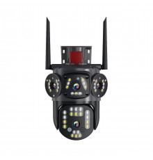 Камера видеонаблюдения PTZ уличная     (3L-V30-4G/XYS-A48-LD/ZD-12-4G (V380PRO)) (4 камеры) (мигалка) // [400] (25 шт/ящ)