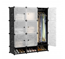 НЕТУ Шкаф пластиковый для одежды и обуви на 3 секции (10128) (110*37*127cm) // [108] [307] (1 шт/ящ)