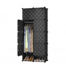 НЕТУ Шафа пластикова для одягу та взуття на 2 секції (10098) (75*37*162cm) // [108] [307] (1 шт/ящ)