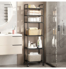 НЕТУ Полка этажерка на колёсах (TVT-02) (6 ярусов) // [108] (16 шт/ящ)