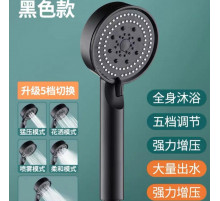 НЕТУ Насадка-душ-лейка эконом (TVT-08) (чёрная) [108] // (250 шт/ящ)