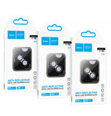 Захисне скло на камеру Hoco 3D metal frame lens film iPhone 15-15 Plus (V13)