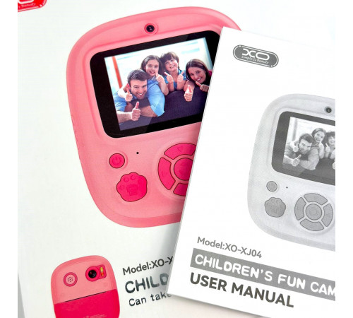 Дитяча фотокамера XO XJ04 front and rear dual camera з функцією друку
