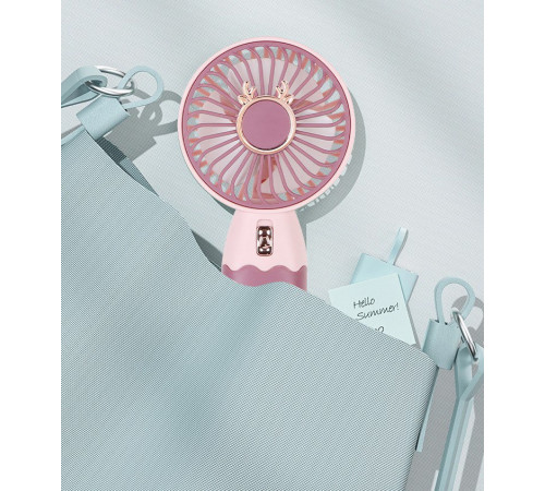 Вентилятор ZB088A Mini 250mAh (з вбуд. акум.) (15,8см)