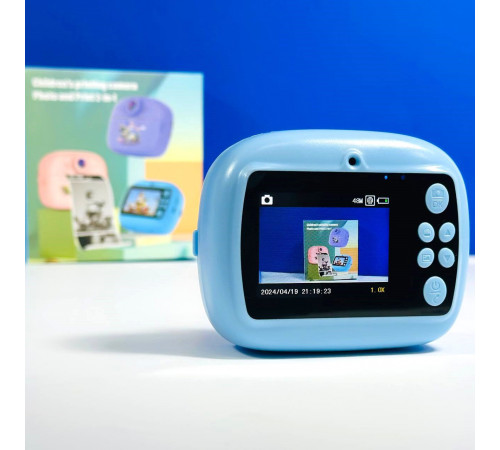 Дитяча фотокамера Звірятки AM300 із функцією друку та з фронтальною камерою