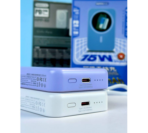 УМБ Power Bank Remax RPP-65 Usion Series Magnetic 10000mAh PD20W з бездротовою зарядкою