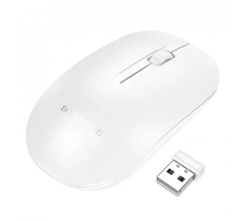 Маніпулятор миша BOROFONE BG14 Planet 2.4G business wireless mouse White (6941991113383)