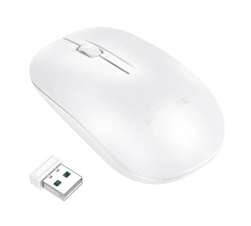 Маніпулятор миша BOROFONE BG14 Planet 2.4G business wireless mouse White (6941991113383)