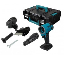 Набор эл.инстр. (3в1) (БАЗА+Шуруповёрт, Болгарка, Пила) (чемодан, 2 аккум.) (B4+1) // [307] (4 шт/ящ)