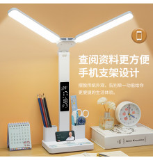 НЕТУ Лампа настольная LED (877) (с часами) (аккум.) // [307] (50 шт/ящ)