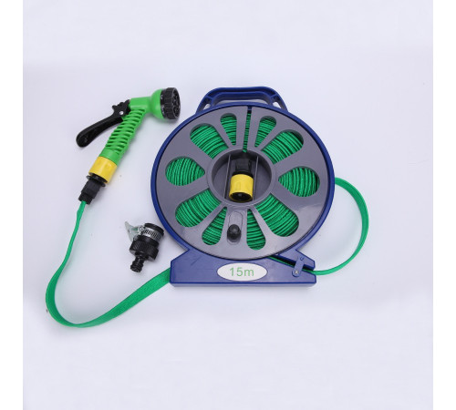 НЕТУ Шланг поливочный (BB-4302) (15м) (катушка с распылителем) // [307] (12 шт/ящ)