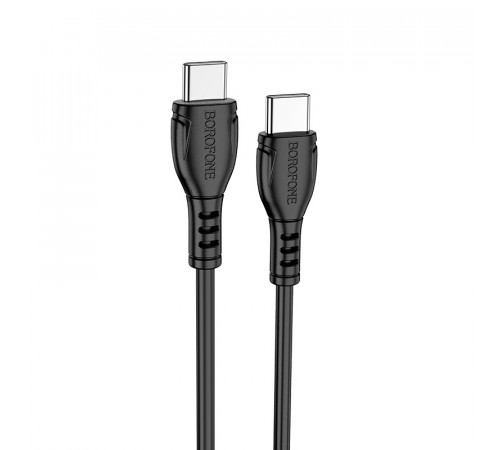 Кабель BOROFONE BX51 Triumph 60W charging data cable Type-C to Type-C Black (6931474751669)
