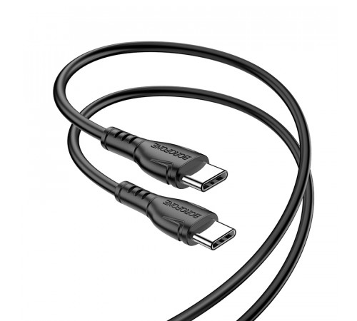 Кабель BOROFONE BX51 Triumph 60W charging data cable Type-C to Type-C Black (6931474751669)
