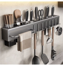 НЕТУ Полка-органайзер настенная  для кухонных предметов, метал. SKLM-5 (50см) // [403] (50 шт/ящ)