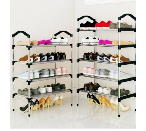 НЕТУ Полка для обуви SKLM-16-5 (Металл+пластик. (В940/Г260/Ш560мм), 5-ярусов) // [403] // [204] (20 шт/ящ)