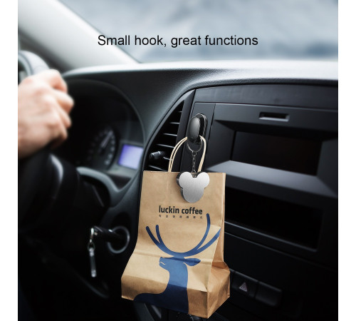 Гачки-тримачі Baseus Small Shell Vehicle Hook (ACGGBK-01)