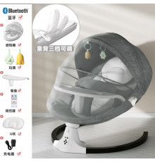 НЕТУ Колыбель-качалка детская (WX-088) (электро.) (серый цвет) // [403] (3 шт/ящ)