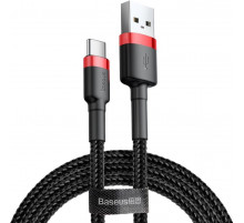 Кабель Baseus Cafule Cable USB Type-C 2A 3m Red+Black (CATKLF-U91)