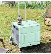 Тележка с ручкой (YN8823) (пластиковая корзина, 8 колёс, металл) // [309] (6 шт/ящ)