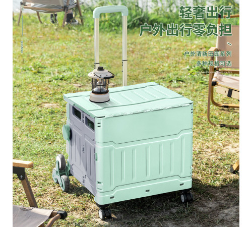 Тележка с ручкой (YN8823) (пластиковая корзина, 8 колёс, металл) // [309] (6 шт/ящ)