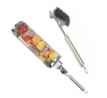 НЕТУ Сетка-гриль для овощей (GRIL) (ручка+щётка, металл) // [309] (25 шт/ящ)