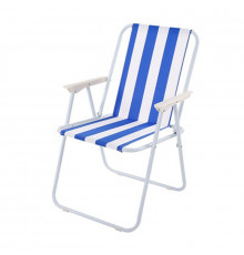 Стул (STD-03) (полосатый (синий, зелёный, чёрный), складной, металл+ткань (В760*Ш500*Д510мм)) // [108] (10 шт/ящ)