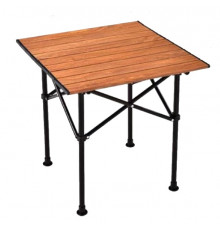 НЕТУ Стол КВАДРАТ (STD-07) (коричневый, складной в чехле, металл+пластик (Д530*Ш510*В500мм)) // [108] (10 шт/ящ)