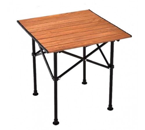 НЕТУ Стол КВАДРАТ (STD-07) (коричневый, складной в чехле, металл+пластик (Д530*Ш510*В500мм)) // [108] (10 шт/ящ)