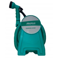 Шланг поливочный в катушке (10м) (с распылителем) (РАСТЯГИВАЮЩИЙСЯ) HELEN // [204] // [101] (12 шт/ящ)