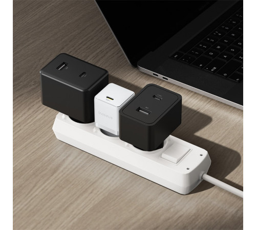 Мережевий зарядний пристрій Baseus Palm Fast Charger 1C 20W EU Moon White (P10111602213-00)