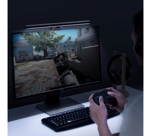 Лампа для монітора Baseus i-wok Series USB Asymmetric Light Source Screen Hanging Light (Youth) Black (DGIWK-B01)