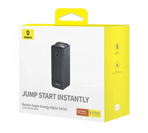 Автомобільний пуско-зарядний пристрій Baseus Super Energy Alpha Series Jump Starter 600A Cosmic Black (C00259200121-00)