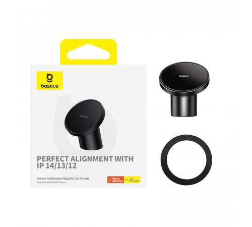 Автотримач для телефона Baseus NeoGravity Magnetic Car Mount (For Dashboards and Air Outlets) Cluster Black (C40141501113-00)