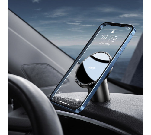 Автотримач для телефона Baseus NeoGravity Magnetic Car Mount (For Dashboards and Air Outlets) Cluster Black (C40141501113-00)