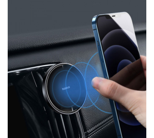 Автотримач для телефона Baseus NeoGravity Magnetic Car Mount (For Dashboards and Air Outlets) Cluster Black (C40141501113-00)